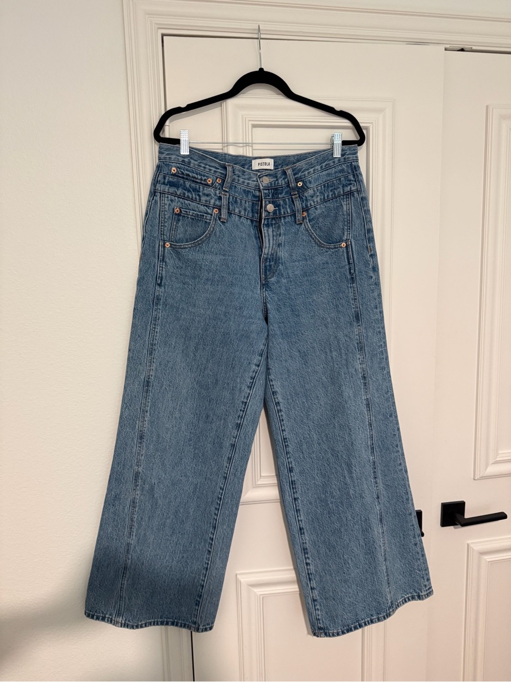 pistola Light Blue Wide-Leg Jeans